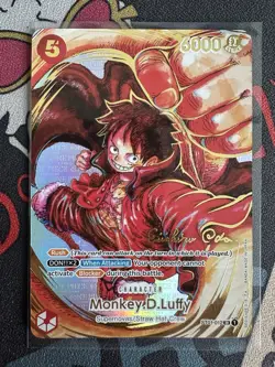 One Piece OP05 2023 Monkey D.Luffy Oda Signature 1st Anniversary - Image 1