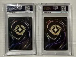 Disney Lorcana PSA 10 Tinker Bell And PSA 9 Elsa Glimmer Foil Promos - Image 2