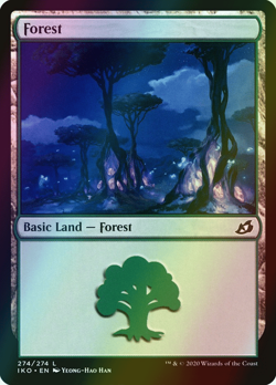 MTG Forest (274) Foil ** Ikoria: Lair of Behemoths ** English (NM) - Image 1