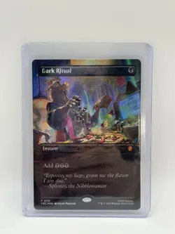 MTG, Dark Ritual FOIL BORDERLESS 131 NM Teenage Mutant Ninja Turtles TMC - Image 1