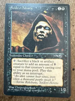 Soldevi Adnate (B) Alliances NM Black Common MAGIC THE GATHERING - Image 1