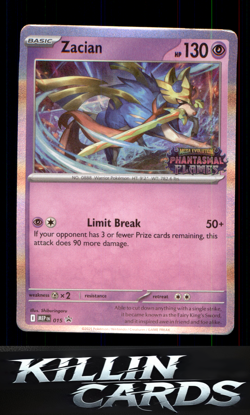 Zacian (Prerelease) 015 Pokemon Promo ME: Mega Evolution Promo Card NM - Image 1