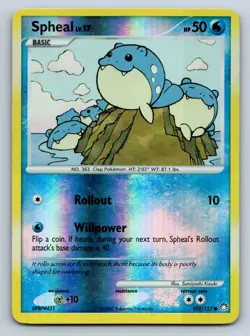 Spheal 102/123 Reverse Holo Mysterious Treasures LP - Pokemon TCG - Image 1