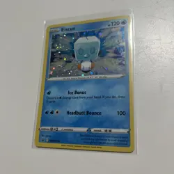 Pokemon Evolving Skies Eiscue Promo Holo Rare Black Star Card SWSH128 - Image 1