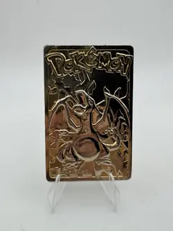 Pokemon 23K Gold Plated Charizard Burger King Trading Card 1999 - Image 1
