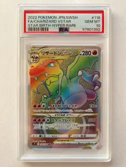 Pokemon TCG PSA 10 Charizard VSTAR HR 118/100 s9 Star Birth Japanese Gem Mint - Image 1