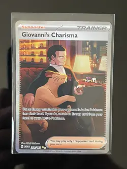 Pokemon Giovanni's Charisma Sv: Scarlet & Violet 151 204/165 Illustration Rare … - Image 1