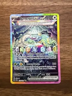 Pokemon Terapagos ex 170/142 Special Illustration Rare Full Art Holo Sv07: Stel… - Image 1