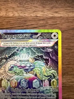 Pokemon Terapagos ex 170/142 Special Illustration Rare Full Art Holo Sv07: Stel… - Image 3