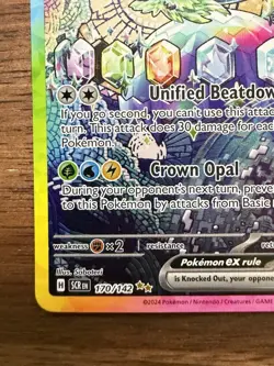 Pokemon Terapagos ex 170/142 Special Illustration Rare Full Art Holo Sv07: Stel… - Image 5