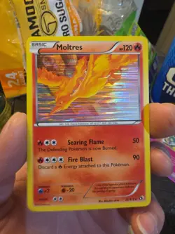 Moltres 22/113 Pokemon Legendary Treasures Holo Rare Card - Image 1