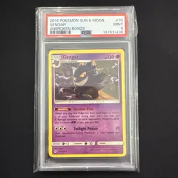 Gengar 70 Pokemon Unbroken Bonds PSA 9 - Image 1