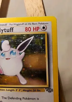 Vintage 1999 Pokemon TCG Jungle Unlimited Wigglytuff Holo 16/64 - Image 3
