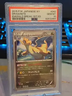 ⭐ Dragonite 1st Edition 042/078 Certified PSA 10 Low Pop XY Pocket Monsters P.M. - Image 1