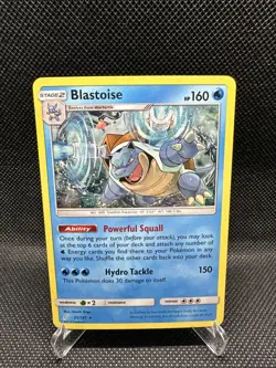 Pokemon TCG Blastoise 25/181 Cracked Ice Holo Rare Team Up - Image 1