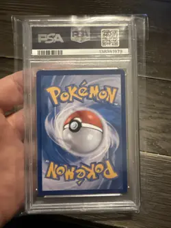 2025 Pokemon SV9 KO Lycanroc Art Rare #107 PSA 7 - Image 2