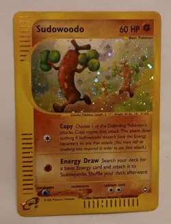 Suduwoodo H24/H32 AQUAPOLIS Holo Rare Vintage WOTC Pokemon TCG NM💎 - Image 1