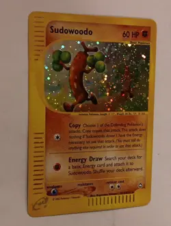 Suduwoodo H24/H32 AQUAPOLIS Holo Rare Vintage WOTC Pokemon TCG NM💎 - Image 2