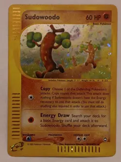 Suduwoodo H24/H32 AQUAPOLIS Holo Rare Vintage WOTC Pokemon TCG NM💎 - Image 3