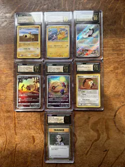 Pokemon Pristine 10 Graded Lot Of 7 - Image 1