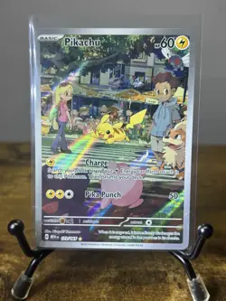 Pokemon TCG Pikachu IR 173/165 Sv: Scarlet & Violet 151 Illustration Rare Holo - Image 1