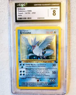 Pokemon FIRST EDITION ARTICUNO Fossil #02/62 1st Ed Holo Rare WOTC 1999 Pokemon - Image 4