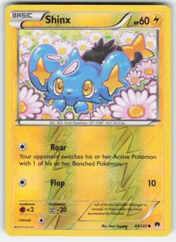 Shinx 44/122 Common BREAKpoint Pokemon Reverse Holo MP dmg - Image 1