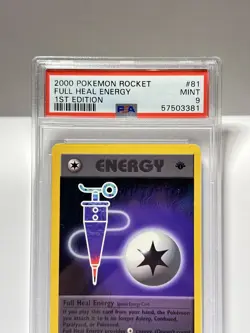 Pokemon 2000 Team Rocket Full Heal Energy 1st Edition PSA 9 Mint #81 Graded TCG - Image 4