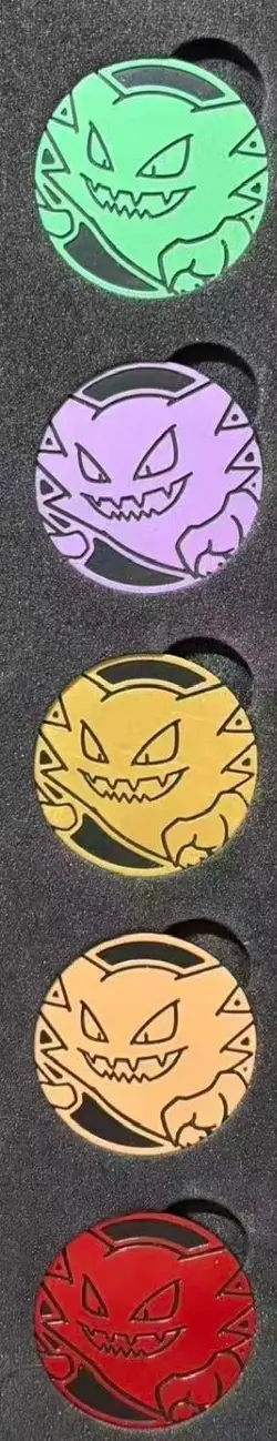 Pokemon TCG Haunter Rare Holo 10 Plastic medals Chinese 151 - Image 2