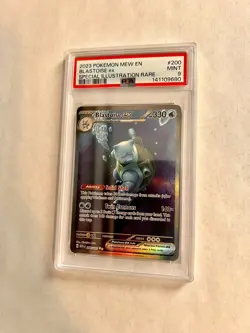 Blastoise ex 200/165 PSA 9 Special Illustration Pokemon 151 SV ENGLISH MINT - Image 1