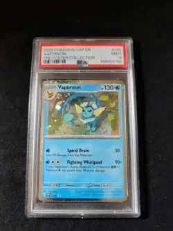 Pokemon Vaporeon #168 Pre Poster Collection SV Black Star Promo PSA 9 Mint - Image 1