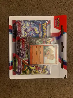 Pokemon TCG Scarlet and Violet 3-Pack Blisters Set of Arcanine Promo - Image 1