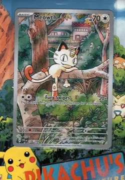Pokemon TCG ME02: Phantasmal Flames Meowth 106/094 Illustration Rare NM/M - Image 1