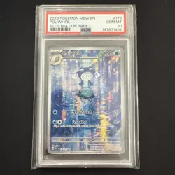 Poliwhirl 176 Pokemon Scarlet & Violet 151 Illustration Rare PSA 10 - Image 1