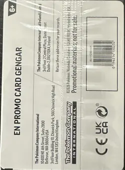 Pokemon - Gengar 050/088 EB Games Promo English SEALED - Image 2