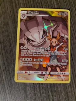 Pokemon TCG Steelix (Secret) 247/236 Sm-Cosmic Eclipse Holo - Image 1