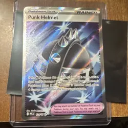 Pokemon Punk Helmet 121/094 Me02: Phantasmal Flames Ultra Rare Trainer Holo - Image 1