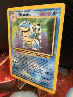 1999 Pokemon Base Set Blastoise Holo 2/102 WOTC LP Vintage - Image 3