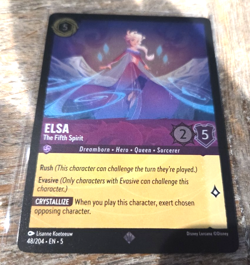 Disney Lorcana Elsa - The Fifth Spirit 48/204, Foil Super Rare Card - Image 2