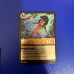 Mowgli - Man Cub 19/204 Cold Foil Super Rare Whispers In The Well Disney Lorcana - Image 2