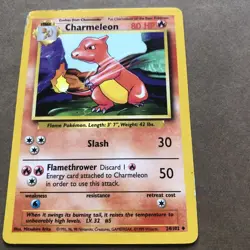 POKEMON TRADING CARD CHARMELON 80 HP 24/102 UNCOMMON - Image 1