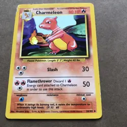 POKEMON TRADING CARD CHARMELON 80 HP 24/102 UNCOMMON - Image 2
