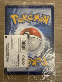 Pikachu at the Museum Black Star Promo Jumbo Sealed Pokemon Card - Image 2