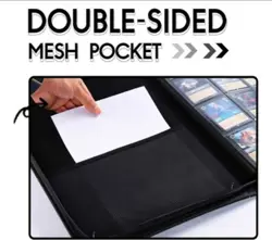 DRZERUI Binder for Lorcana Cards 16 Pocket Album with Sleeves Classic Gray - Image 4