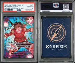 PSA 10 Monkey D. Luffy SEC SP EB02-061 2025 ONE PIECE Card Japanese - Image 3