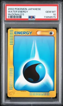 PSA 10 Water Energy Promo McDonald's 2002 Pokemon Card Japanese - Image 1