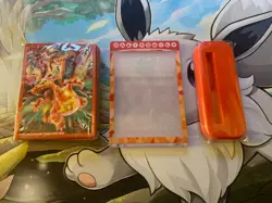 Charizard TCG Card Sleeve x65/Card Mount Pokemon Charizard ex Premium Collection - Image 1