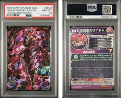 PSA 10 Crimson Masked Saiyan BM8-SEC3 Super Dragon Ball Heroes Card Japanese - Image 4