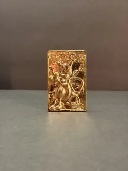 1999 Burger King Pokemon Mewtwo 23K Gold Plated Card Nintendo Promo - Image 4