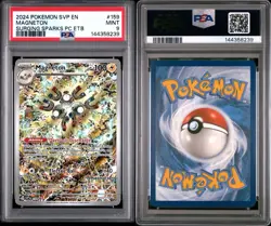 2024 POKEMON SVP EN-SV BLACK STAR PROMO 159 MAGNETON SURGING SPARKS PC ETB PSA 9 - Image 3